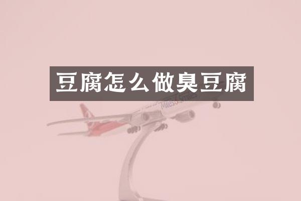 豆腐怎么做臭豆腐