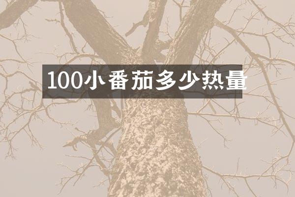 100小番茄多少热量