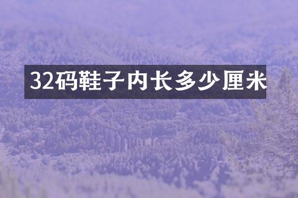 32码鞋子内长多少厘米