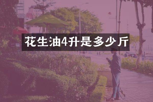 花生油4升是多少斤