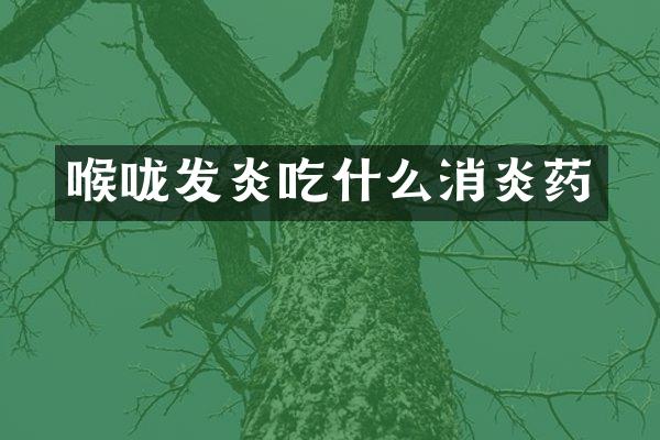 喉咙发炎吃什么消炎药