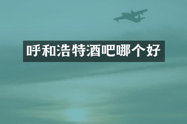 呼和浩特酒吧哪个好