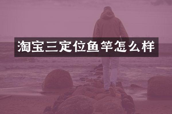 淘宝三定位鱼竿怎么样