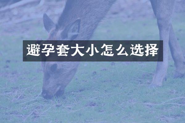 避孕套大小怎么选择