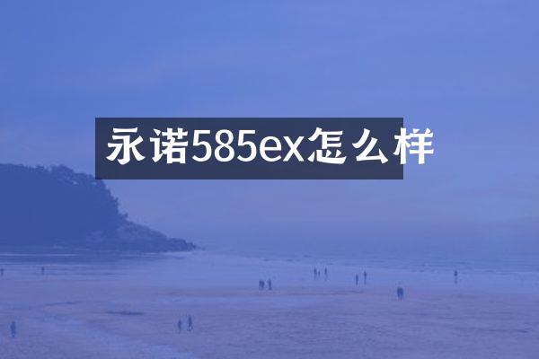 永诺585ex怎么样