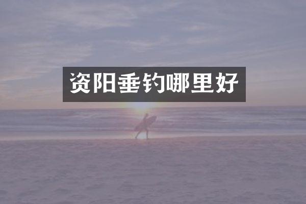 资阳垂钓哪里好