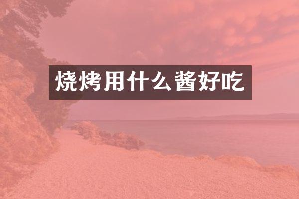 烧烤用什么酱好吃