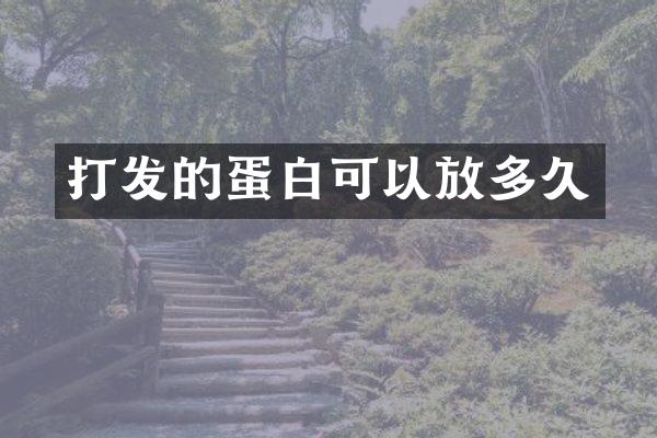 打发的蛋白可以放多久