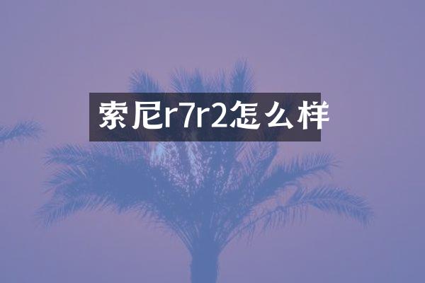 r7r2怎么样