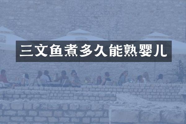 三文鱼煮多久能熟婴儿