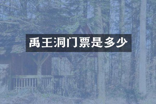 禹王洞门票是多少