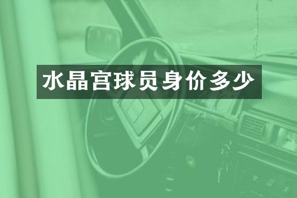 水晶宫球员身价多少