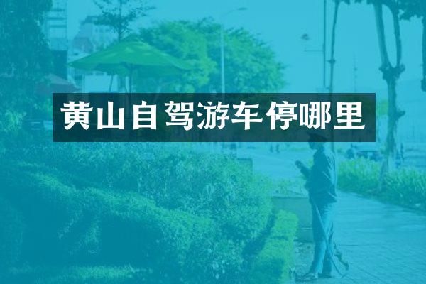 黄山自驾游车停哪里