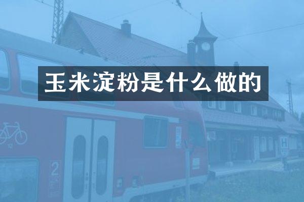 玉米淀粉是什么做的