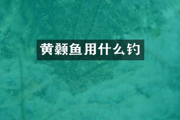 黄颡鱼用什么钓