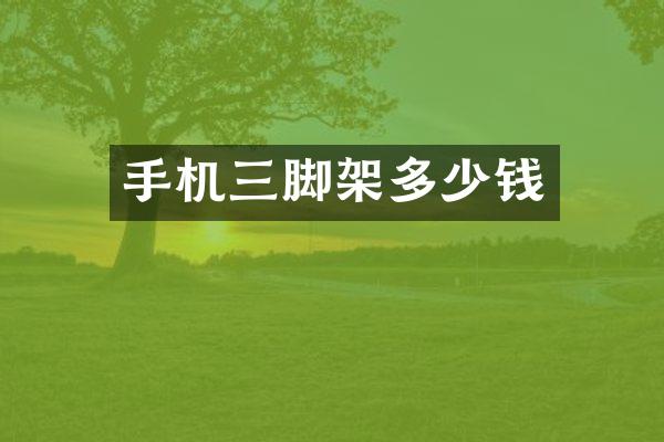 手机三脚架多少钱