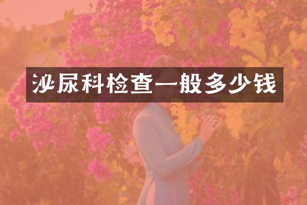 泌尿科检查一般多少钱