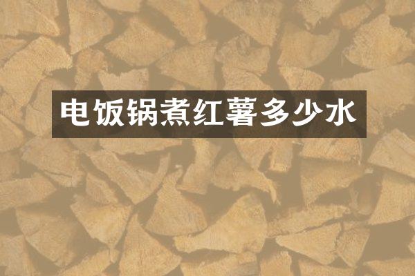 电饭锅煮红薯多少水