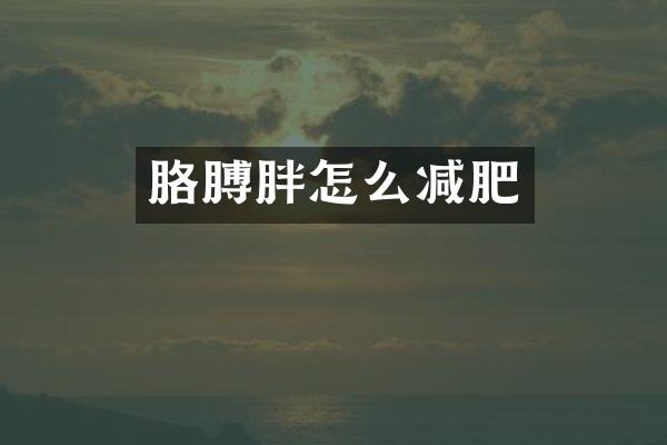 胳膊胖怎么减肥