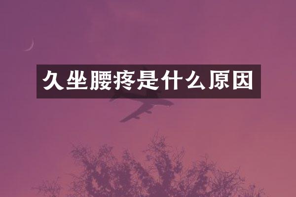 久坐腰疼是什么原因
