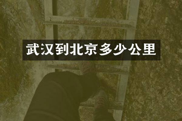 武汉到北京多少公里