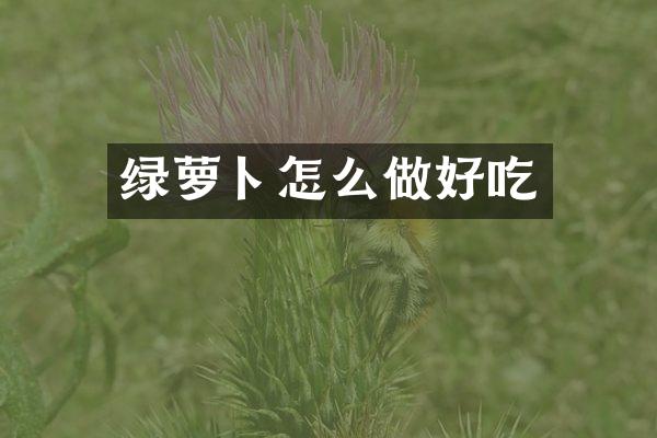 绿萝卜怎么做好吃