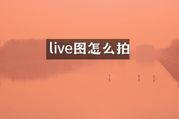 live图怎么拍