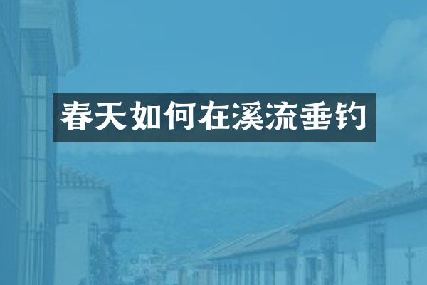 春天如何在溪流垂钓