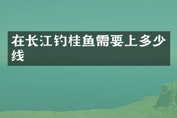 在长江钓桂鱼需要上多少线