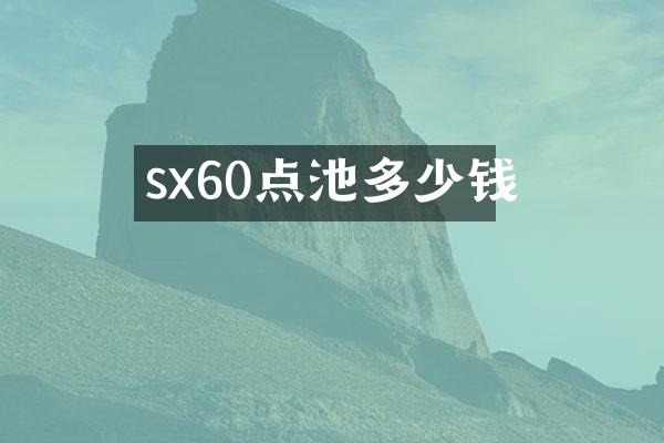 sx60点池多少钱