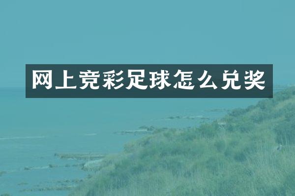 网上竞彩足球怎么兑奖