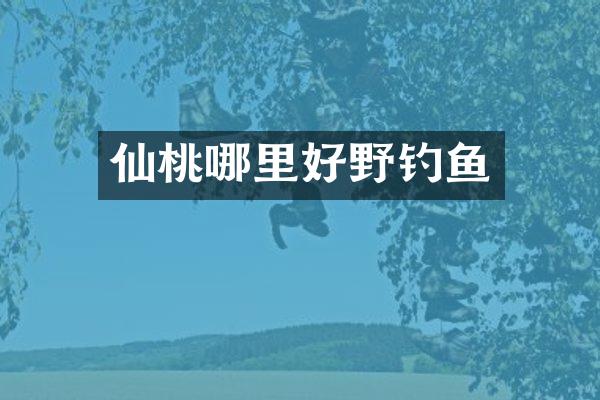 仙桃哪里好野钓鱼