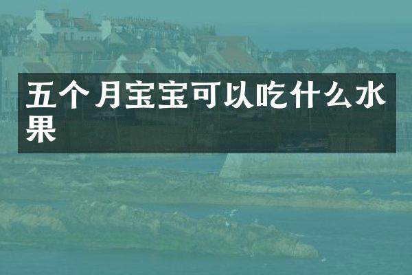 五个月宝宝可以吃什么水果