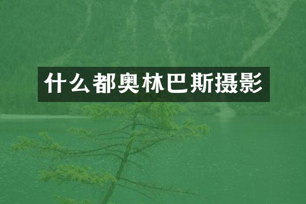 什么都奥林巴斯摄影