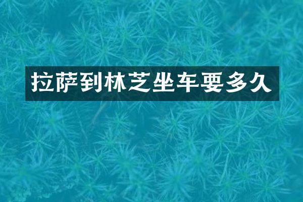 拉萨到林芝坐车要多久