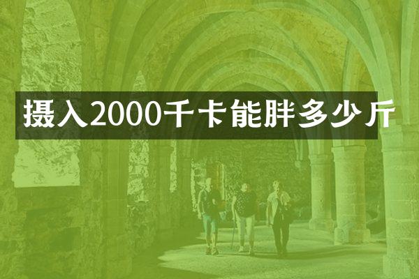 摄入2000千卡能胖多少斤