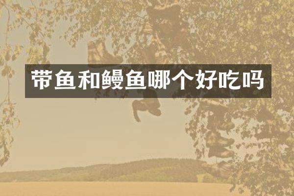 带鱼和鳗鱼哪个好吃吗