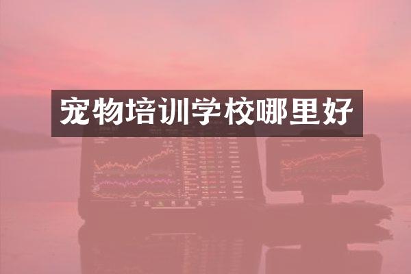 宠物培训学校哪里好