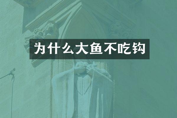 为什么大鱼不吃钩