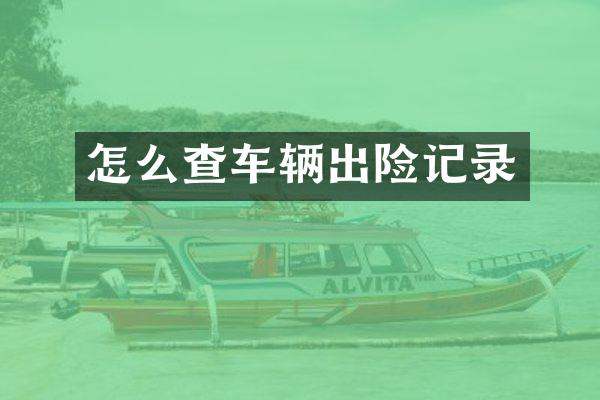 怎么查车辆出险记录