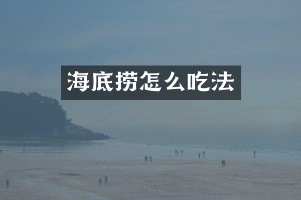 海底捞怎么吃法