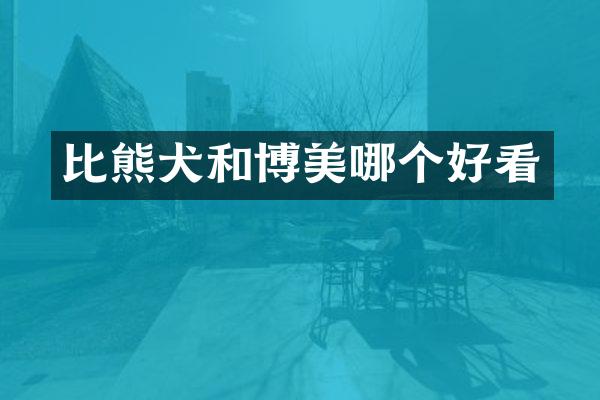 比熊犬和博美哪个好看