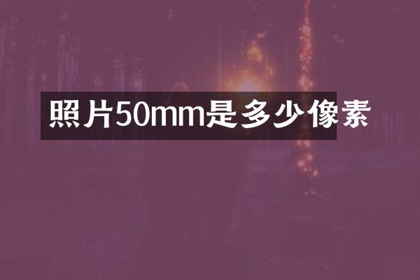 照片50mm是多少像素