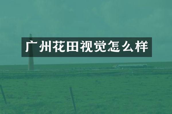 广州花田视觉怎么样