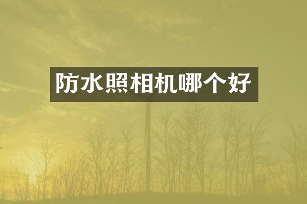 防水照相机哪个好