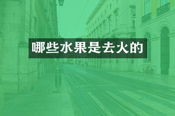 哪些水果是去火的