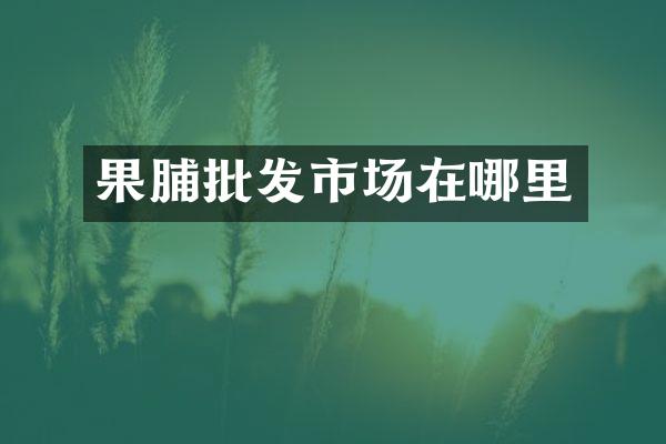 果脯批发市场在哪里