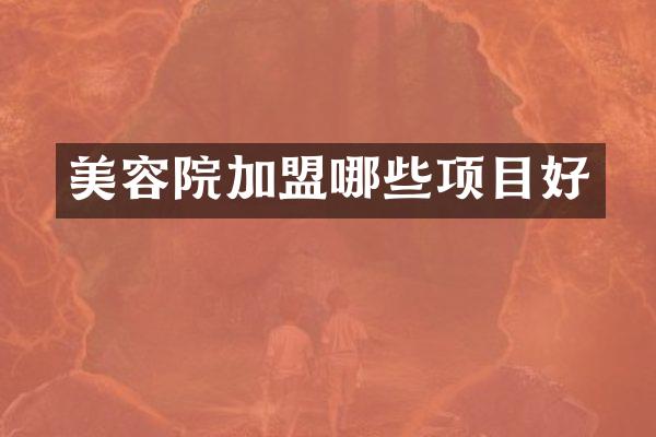 美容院加盟哪些项目好