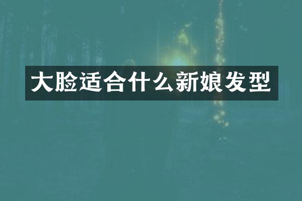 大脸适合什么新娘发型
