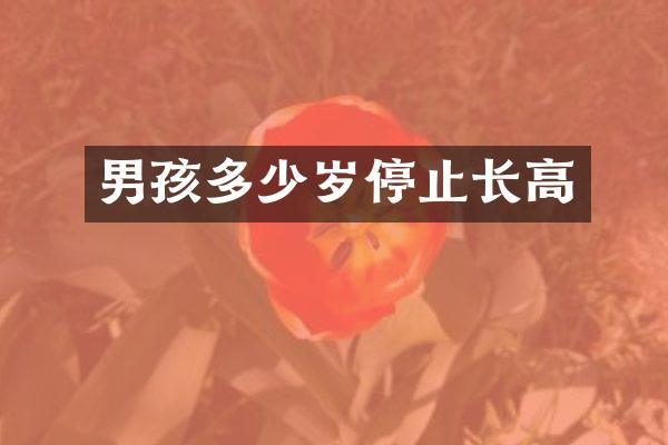 男孩停止长高